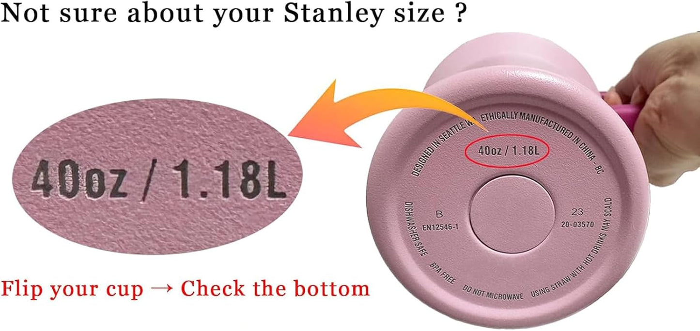 Stanley | 40 oz Flip Straw Leak-Proof Lid Replacement - No Spill Cover for H2.0 Quencher