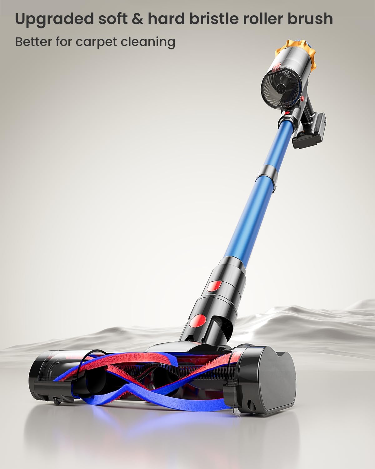 Skiennix Cordless Vacuum Cleaner - 650W, 55KPA Suction, 70 Mins Runtime | Lightweight & Anti-Tangle Design for Home & Pet Hair