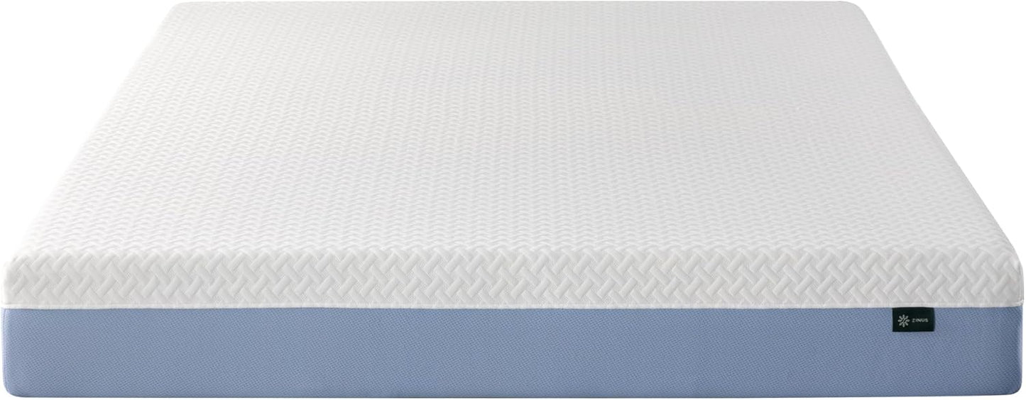Zinus 8 Inch Queen Memory Foam Mattress - Cooling Layers, Medium Feel, Fiberglass Free, Certified Safe