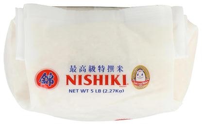 Nishiki Medium Grain Rice - Premium Quality Sushi Rice | 80 Ounce Package