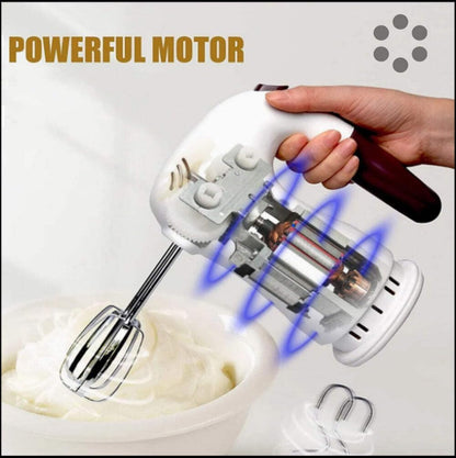 Regine Switzerland 5-Speed Electric Hand Mixer - Powerful Performance With Beater Stand, White