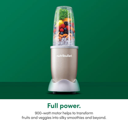 Nutribullet Pro 900 Watt Personal Blender - 13-Piece High-Speed Mixer System in Champagne | Pack of 2
