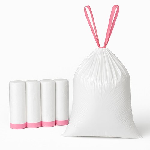 Heavy-Duty 13 Gallon Drawstring Trash Bags by [Brand Name] | Odor-Free, Leak-Proof, Easy Tear-Off – 120 Count