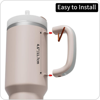 Stanley 40oz/30oz LED Light-Up Tumbler Handle - Comfortable & Stylish Rose Quartz Accessory