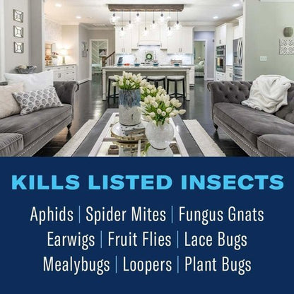 BioAdvanced Houseplant Insect & Mite Control - 24 oz Ready-to-Use Spray for Fungus Gnats & Fungal Diseases