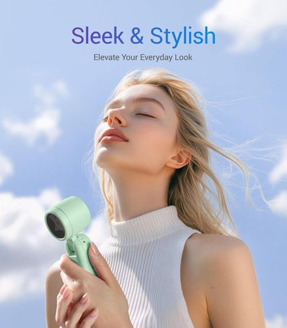 Diveblues Handheld Fan - 3-in-1 Portable Turbo Fan with LED Display | 12H Max Cooling, 4000mAh Battery