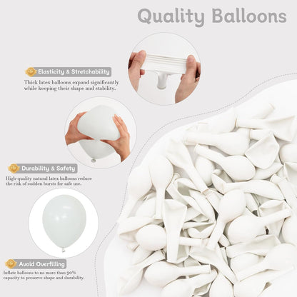 White Balloons - 60 PCS 12-Inch Latex Balloons for Birthday, Wedding, Baby Shower & Holiday Decor