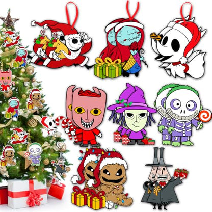 16 Pack Christmas Tree Ornaments - Holiday Hanging Decorations for Xmas