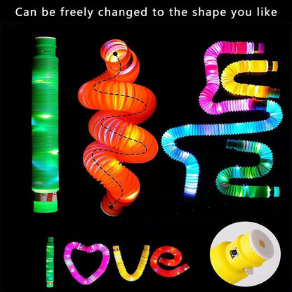 Skiennix Glow Necklaces & Bracelets - 6PCS Multicolor Light-Up Party Favors for Kids & Adults