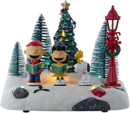 Kurt Adler Lighted Animated Musical Caroling Choir Table Piece - Festive Holiday Decor