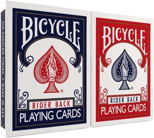 Back Bicycle Playing Cards - Standard Poker Size Deck | Classic Red & Blue 2-Pack for Family Game Night