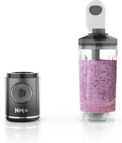 Ninja BC251GY Blast Max Cordless Blender - Smoothies & Ice Crush, 22 oz. Twist & Go Vessel, Gray - Certified Refurbished