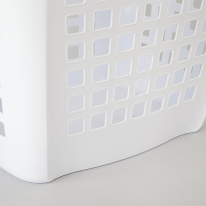 Sterilite Ultra Easy Carry Hamper - White with Titanium Inserts | 4-Pack for Convenient Storage