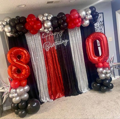 Red Number 0 Balloon - 40 Inch Birthday Decoration for Milestone Celebrations | Party Supplies