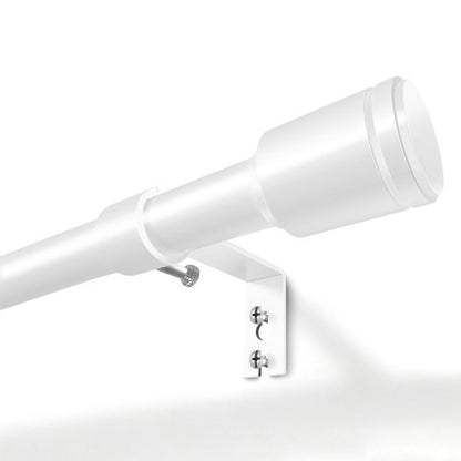 5/8” White Diameter Curtain Rods 30-90 Inch, for 30-84 Inch Windows, Adjustable Splicing White Curtain Rods for Windows with Brackets, Window Rod Long Small Curtains Rod