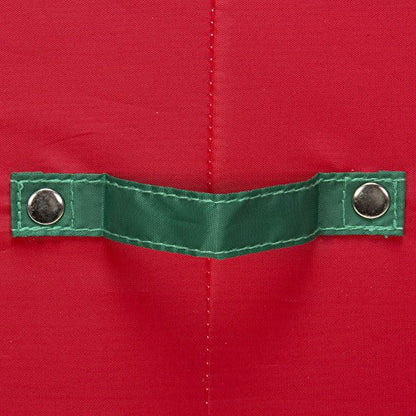 Holiday Charger Plate Storage Box - Red & Green Trim, Holds 12 Plates