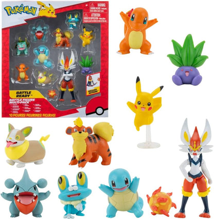 Pokemon Proxy Battle Figures - 10 Pack Set for Ultimate Collectors | Vibrant Colors & Details