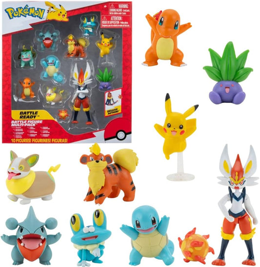 Pokemon Proxy Battle Figures - 10 Pack Set for Ultimate Collectors | Vibrant Colors & Details