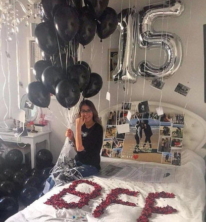 Silver Number 15 Balloon - 40 Inch Silver Birthday Decoration for 15th Birthday Party Supplies