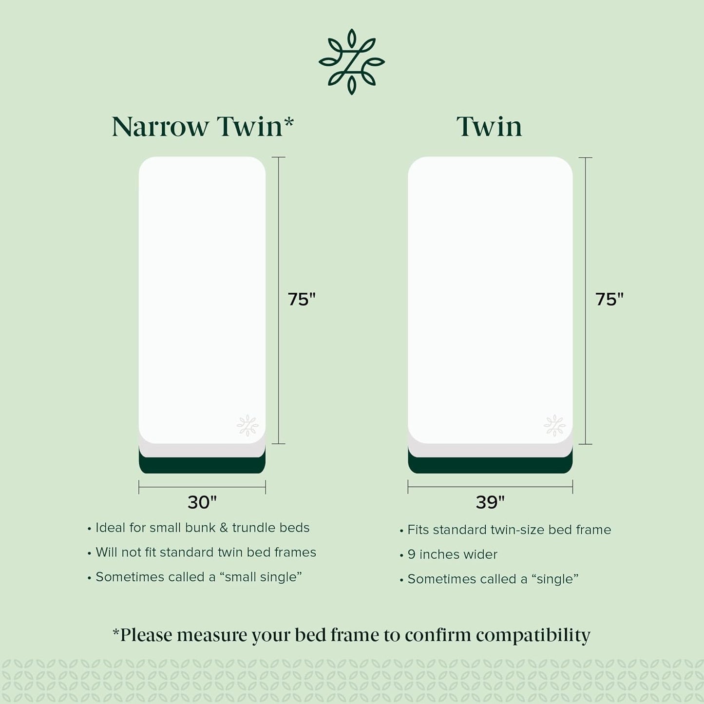 Zinus 6 Inch Hybrid Mattress - Medium Firmness, Durable Support, Twin Size, Certified Safe Foams