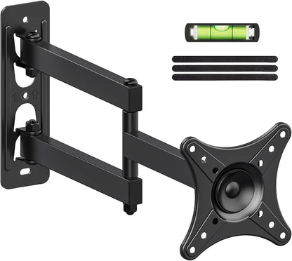 USX MOUNT Full Motion TV Wall Mount - Universal Corner Bracket for 13-32 Inch TVs | Swivel & Tilt, VESA 100x100mm, Up to 33LBS