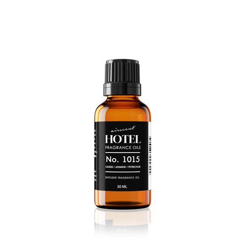 AirScent Hotel Diffuser Oil No. 1015 - Cassis Jasmine Petrichor - Premium Fragrance Oil for Ultrasonic and Waterless Diffusers and Crafting - 30 mL, 1 fl oz Glass Dropper Bottle