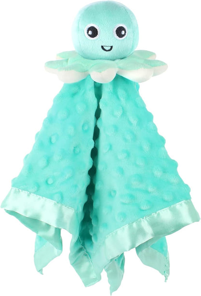 Skiennix Baby Security Blanket - Plush Octopus Lovey Snuggle Toy for Newborns | Perfect Gift for Boys & Girls