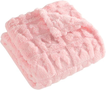 Belle Bow Baby Blanket - Ultra Soft Fleece Bow Blanket for Baby Girls & Small Pets | 30x40, Light Pink