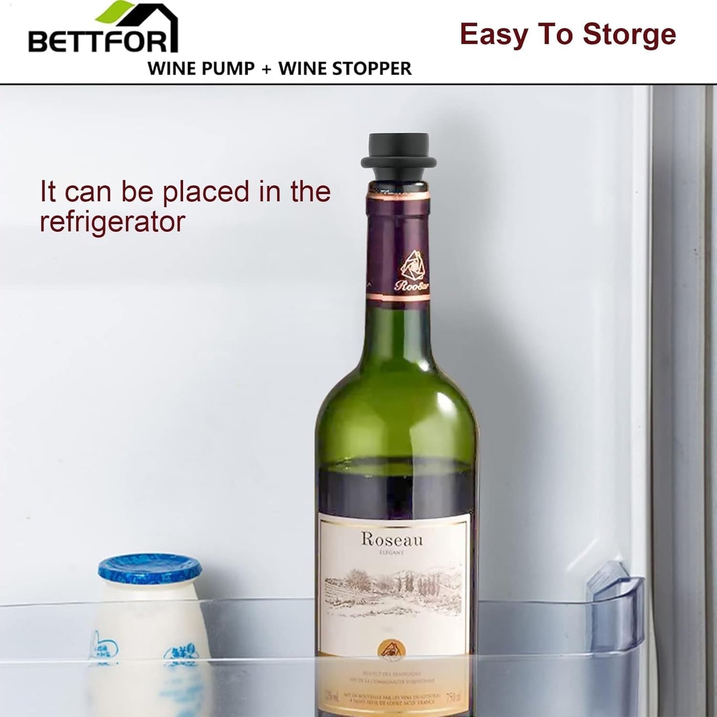 Wine Saver Vacuum Pump with 8 Wine Stoppers, Wine Bottle Stoppers with Food Grade Silicone Leak proof Keep Fresh Suitable for All Standard Wine Bottles