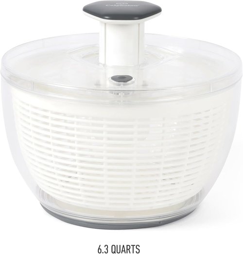 Calphalon Aero 6.3 Qt Salad Spinner - Versatile Fruit & Vegetable Washer with Strainer