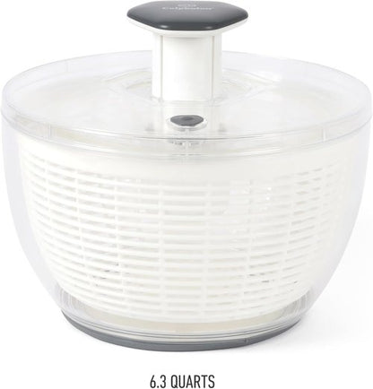 Calphalon Aero 6.3 Qt Salad Spinner - Versatile Fruit & Vegetable Washer with Strainer
