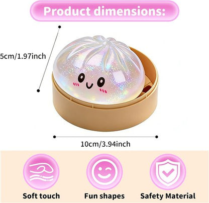 Glitter Dumpling - 2026 New Glitter Squishy Toy | Stress Relief & Anxiety Decompression Squeeze Toy