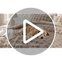 Weigelia Faux Rabbit Fur King Comforter Set - Tiedyekhaki 7 Piece Bed in a Bag