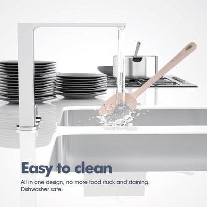 ChefAide Silicone Spatula Set - 5 Pieces, Ergonomic Heat-Resistant Design, Food Grade Rubber, 600°F