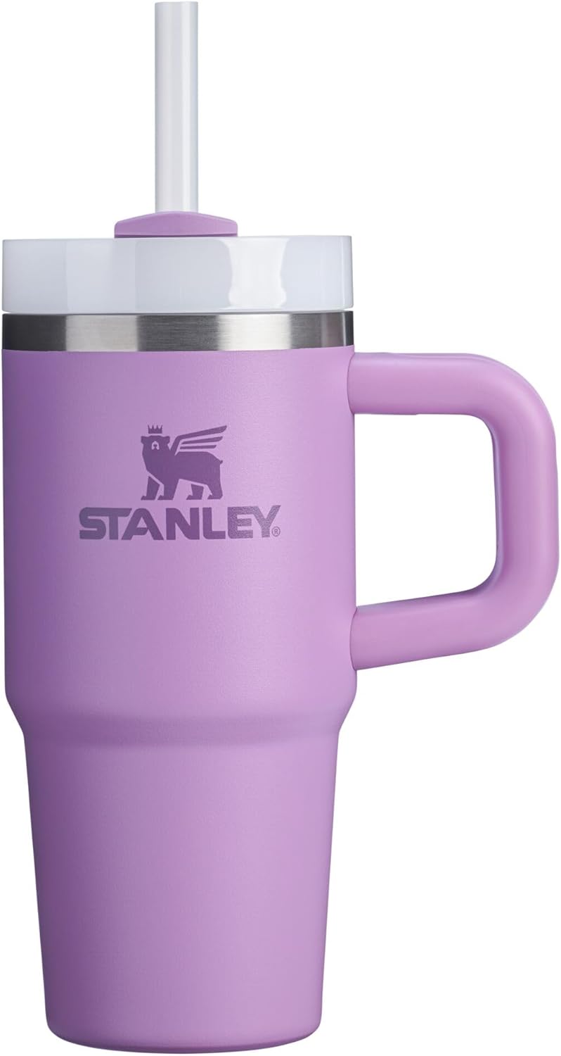 STANLEY Quencher H2.0 Tumbler - 14 oz Insulated Stainless Steel with Handle & Straw | BPA-Free | Lilac