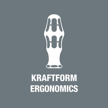Wera Kraftform 392 Hexagon Screwdriver - Flexible Shaft with 1/4" Head & 177mm Blade Length