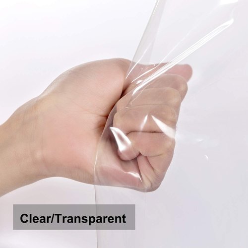Barossa Design Clear Shower Curtain Liner 82 Width by 74 Height with Free Hooks - 6 Bottom Magnets, Waterproof PEVA, 12 Metal Grommets Curtain PEVA, 82x74