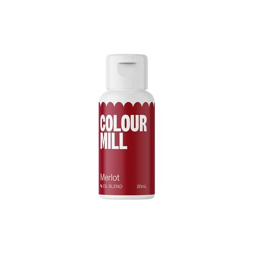 Colour Mill Oil-Based Food Coloring - Merlot 20 Milliliters (0.68 Fl Oz) | Vibrant Baking & Decorating