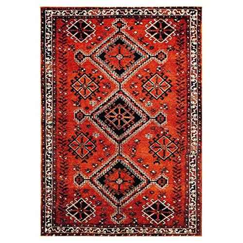 SAFAVIEH Vintage Hamadan Collection Accent Rug - 2'3" x 4', Orange & Red, Traditional Persian Design, Non-Shedding & Easy Care, Ideal for High Traffic Areas in Entryway, Living Room, Bedroom (VTH293P)
