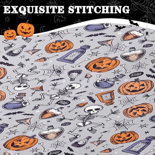 Halloween Pumpkin Kids Zipper Bedding Set - Full Size 3-Piece