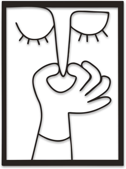 Xedatric Bathroom Wall Art - Funny Metal Decor for Restroom | Rust-Resistant, 13.8x10.2 Inch
