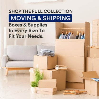 BOX USA Large Moving Boxes - 10-Pack Corrugated Cardboard 23"L x 17"W x 12"H for Shipping & Storage