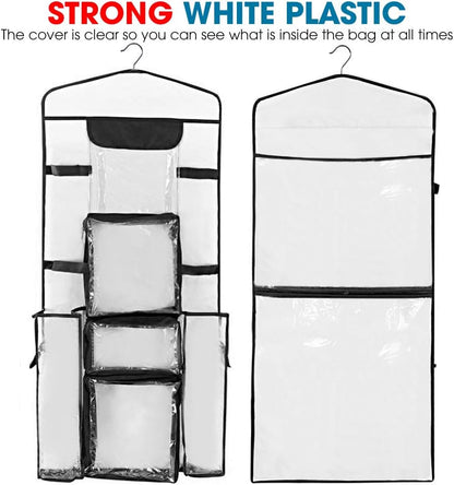 ProPik Gift Wrap Organizer - Double-Sided Storage for Wrapping Paper & Accessories | 40” x 17” (Black)