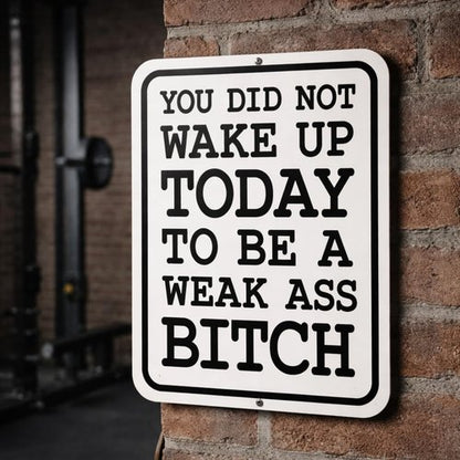 Honey Dew Gifts Metal Sign - Motivational Wall Art for Home Gym Decor | 9"x12" Inspirational Quote
