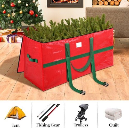 EverMerry Christmas Tree Storage Bag - 7.5 Ft Heavy-Duty Design with Carrying Handles & Dual Zipper
