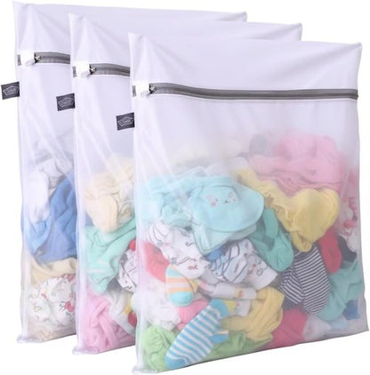 Kimmama Lingerie Bags - Mesh Laundry Bags for Delicates | Ideal for Washing Clothes, Socks, and More - 3-Pack