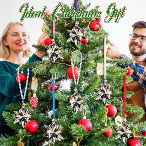 Crystal Snowflake Ornaments Christmas Decor - Chic Style, Pack of 4