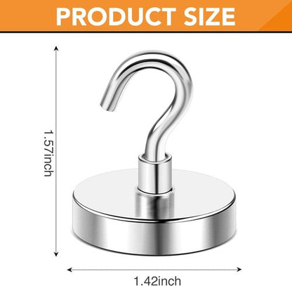 DIYMAG Magnetic Garage Hooks - Heavy Duty 170lbs Capacity | 16 Pack for Kitchen & Classroom Use