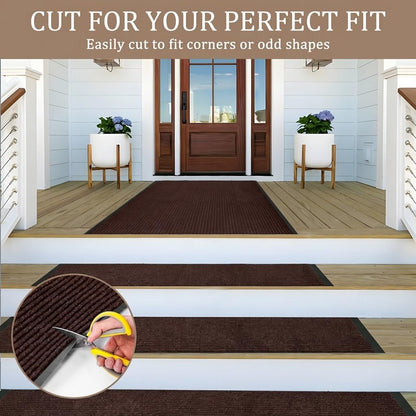 Traffic Guard | Heavy-Duty Commercial Grade Door Mat - Non-Slip Rubber Backing, 3' x 4', Brown