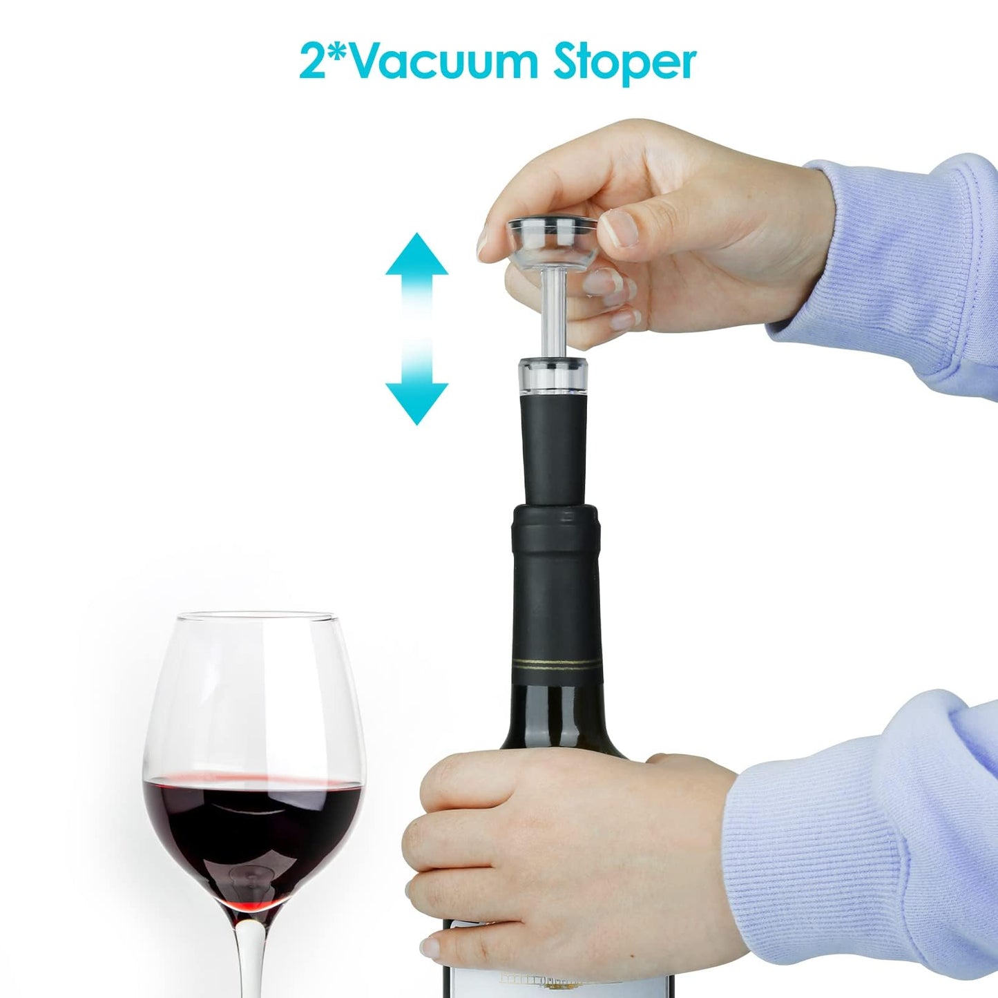 Wine Opener Electric Wine Opener, 7-in-1 Wine Opener Set with Charging Base, Automatic Wine Opener Rechargeable Gift for Wine Lovers Home Kitchen Party Bar Wedding